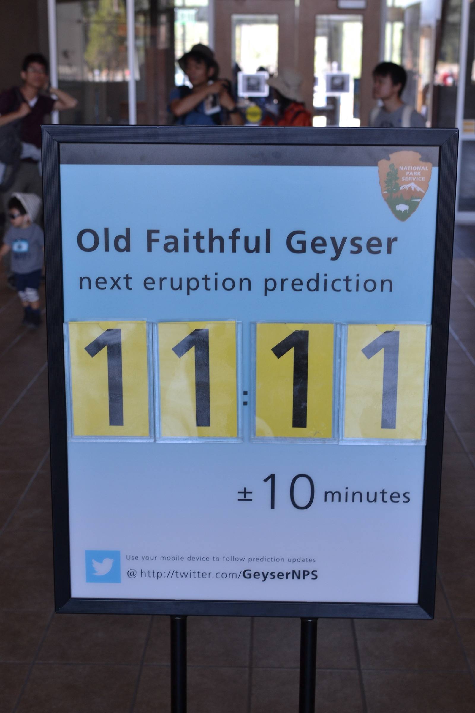 And it did start to erupt at 11:11