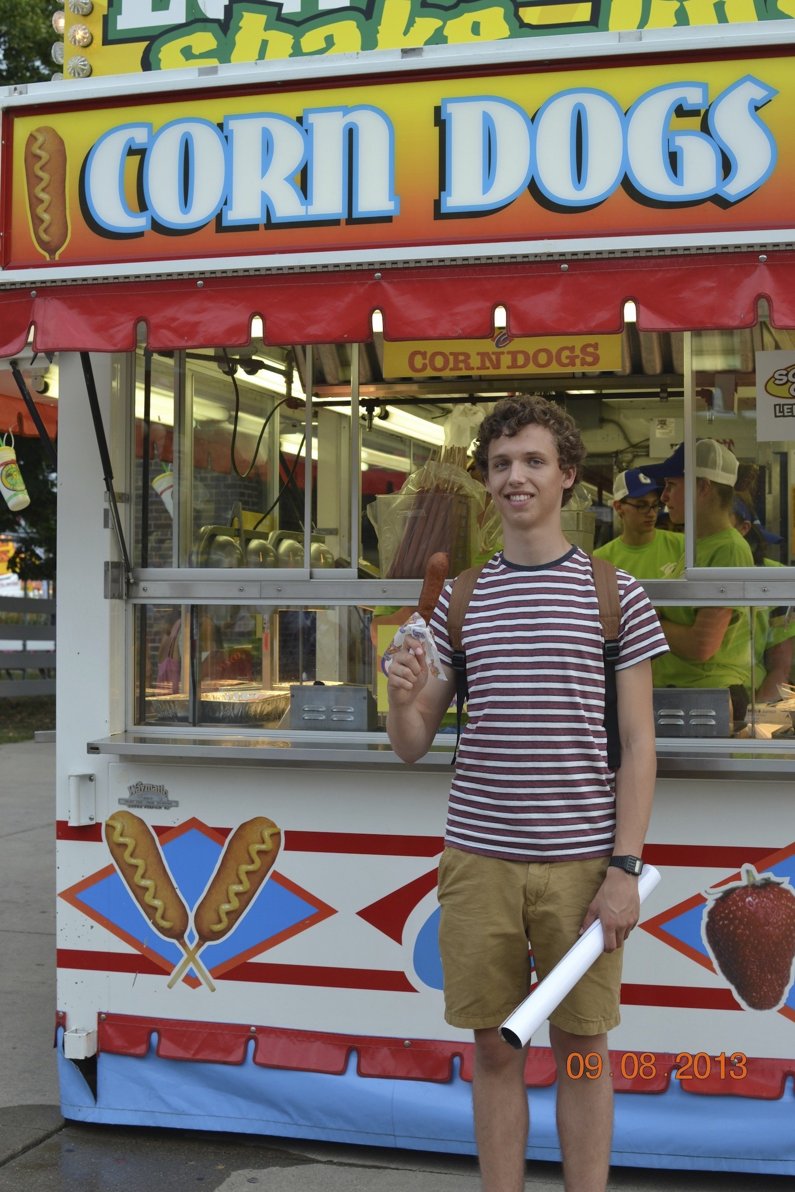 You can tell from my face - I'm pretty full!