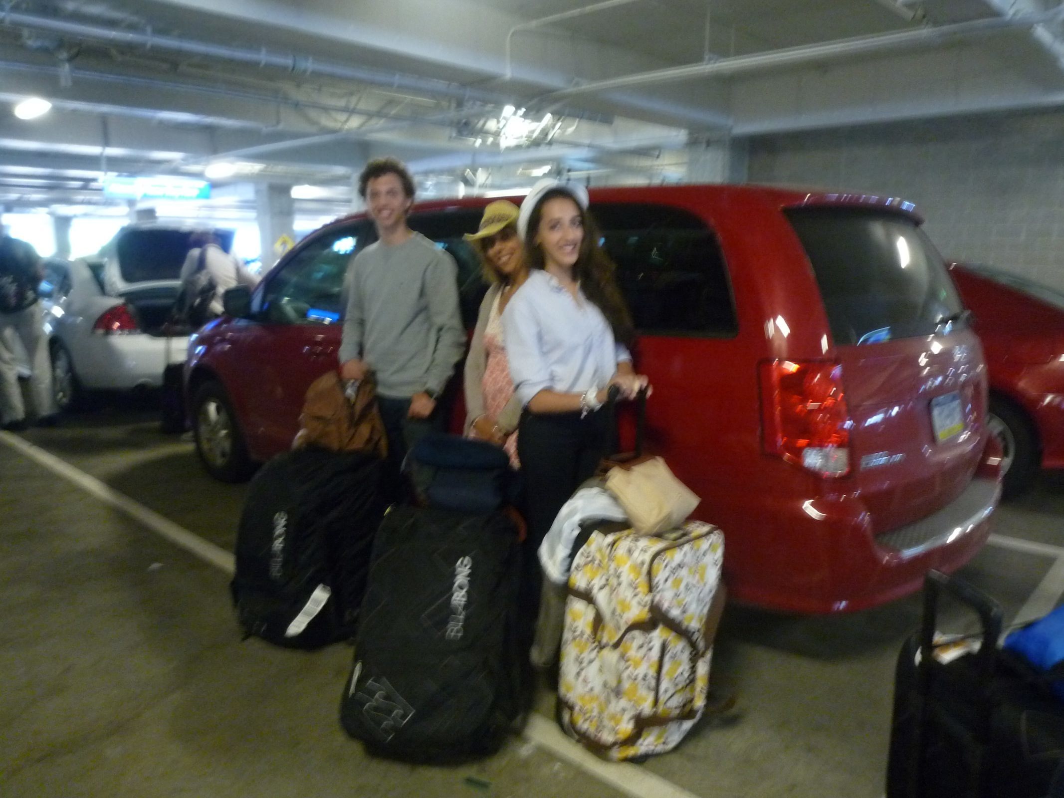 Saying goodbye to our car. Thanks dad for the great photography...